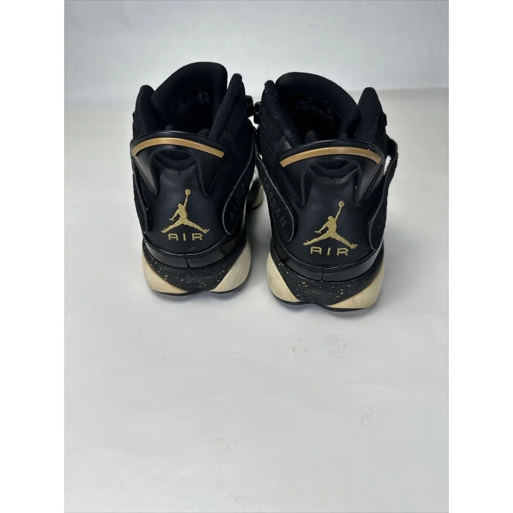 Nike Air Jordan 6 Rings Black Metalic Gold 322992-007 Basketball Shoes‎ 8